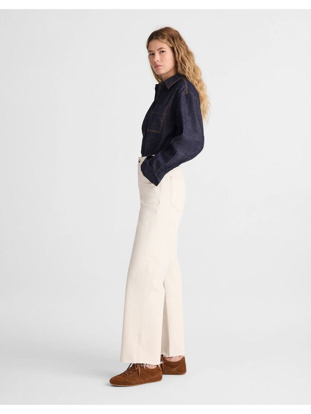 NWT Madewell The Tall Perfect Vintage Wide-Leg Crop Jean Size 29 Tall MSRP $148 - Picture 4 of 5